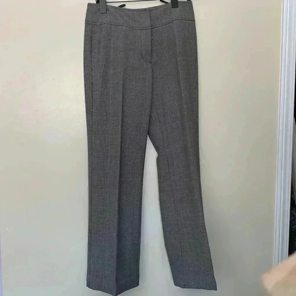 CYC Plaid Dress Pants, Wide Leg. dark academia